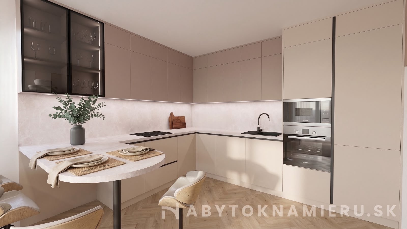 Kuchyňa na mieru - praktická a premyslená do posledného detailu
